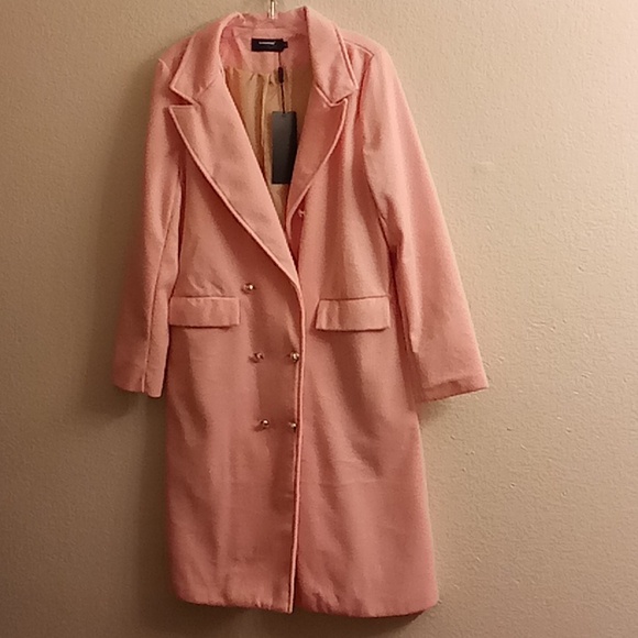 RVHSWDS Jackets & Blazers - NEW RVHSWDS Party Festival Office Career Size XL Light Pink Color Pea Coat HMBC